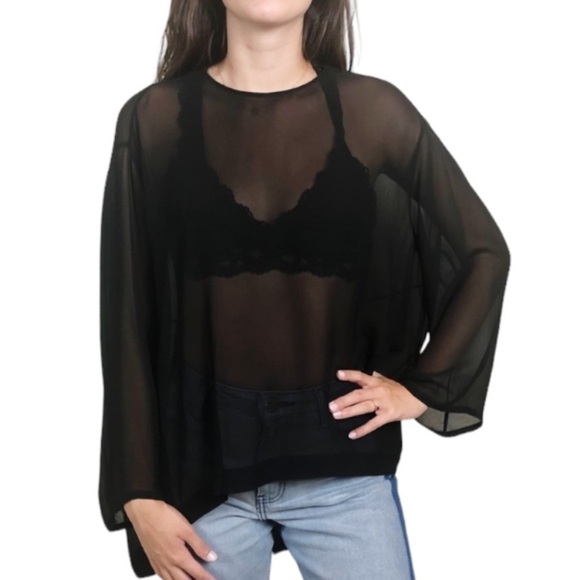 Sass and Bide Sheer Split Back Top - Picture 6 of 9